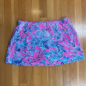 Lilly Pulitzer Pink Multicolor Floral Print Skirt